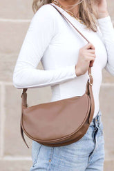 Millie Vegan Leather Crescent Sling Crossbody Bag, Sling Bags, $ 51.95, A Moment Of Now™